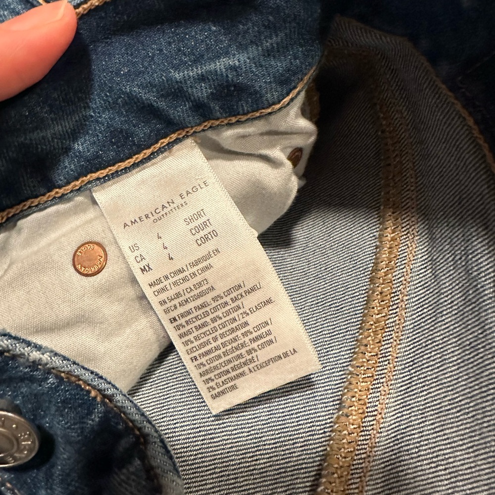 AE wide leg jeans medium wash - Picture 4 of 5